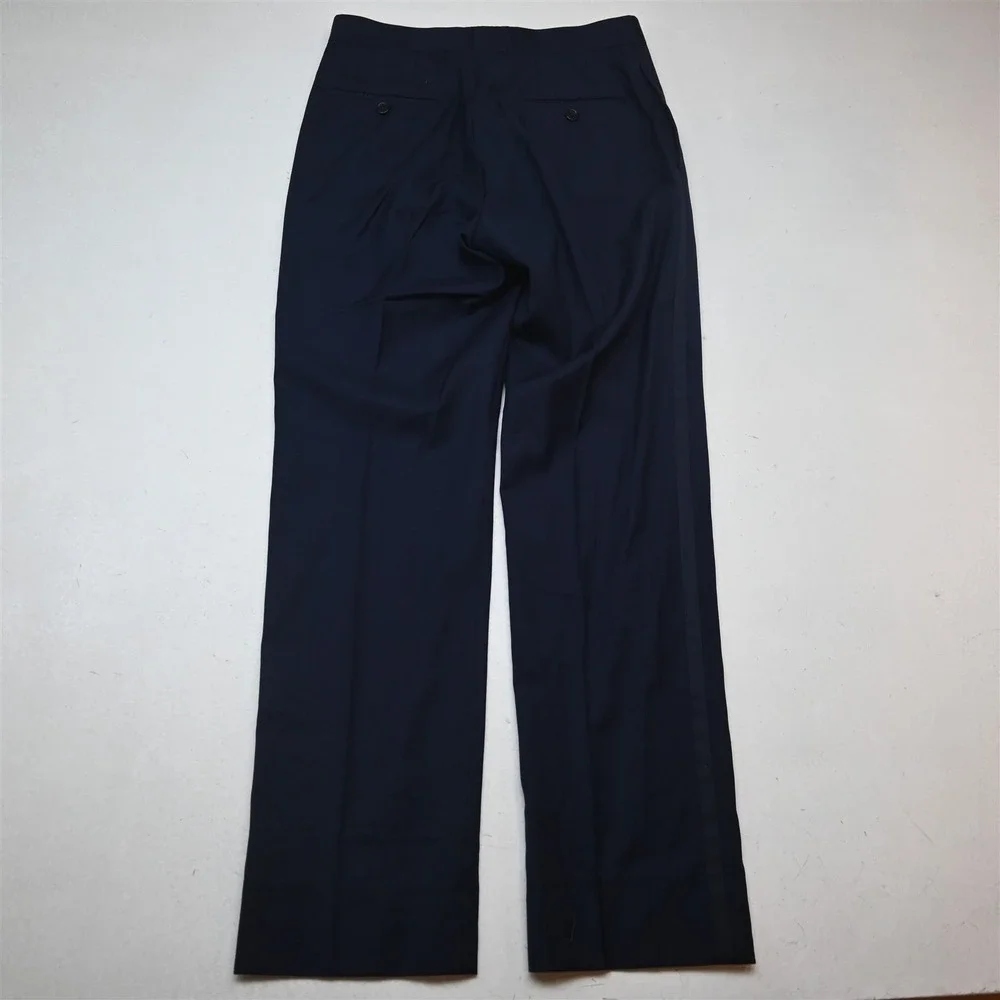 Calvin Klein 36S 28x32 Navy Blue Extreme Slim 100% Wool Mens Jacket Pants Tuxedo